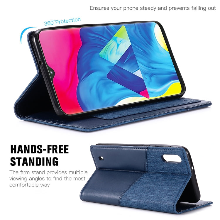 For Samsung Galaxy M10 MUXMA MX109 Horizontal Flip Leather Case with Holder & Card Slot & Wallet