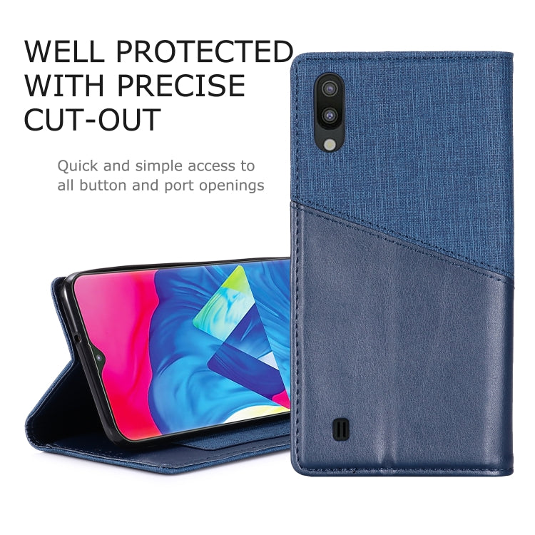 For Samsung Galaxy M10 MUXMA MX109 Horizontal Flip Leather Case with Holder & Card Slot & Wallet