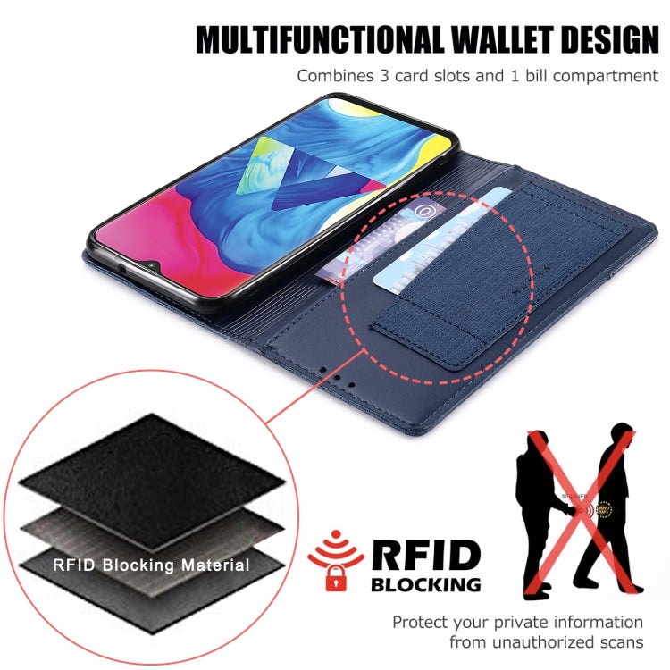 For Samsung Galaxy M10 MUXMA MX109 Horizontal Flip Leather Case with Holder & Card Slot & Wallet