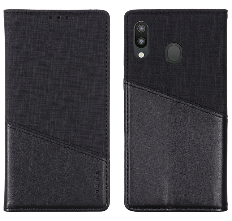 For Samsung Galaxy M20 MUXMA MX109 Horizontal Flip Leather Case with Holder & Card Slot & Wallet
