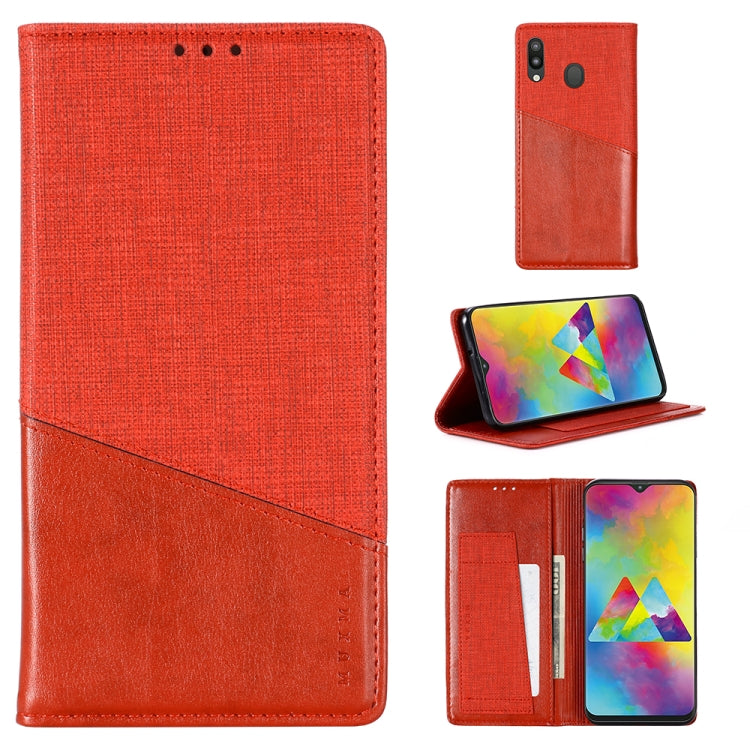For Samsung Galaxy M20 MUXMA MX109 Horizontal Flip Leather Case with Holder & Card Slot & Wallet