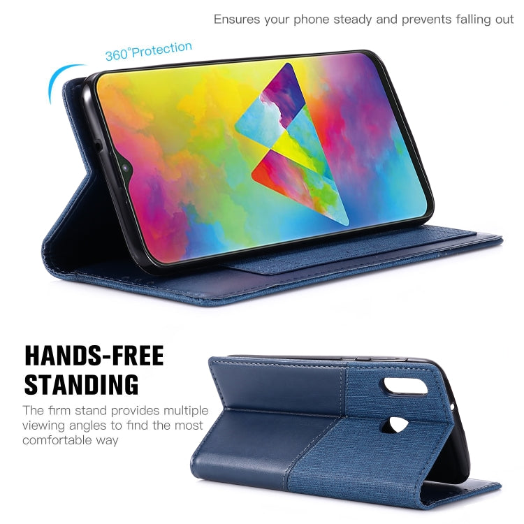 For Samsung Galaxy M20 MUXMA MX109 Horizontal Flip Leather Case with Holder & Card Slot & Wallet