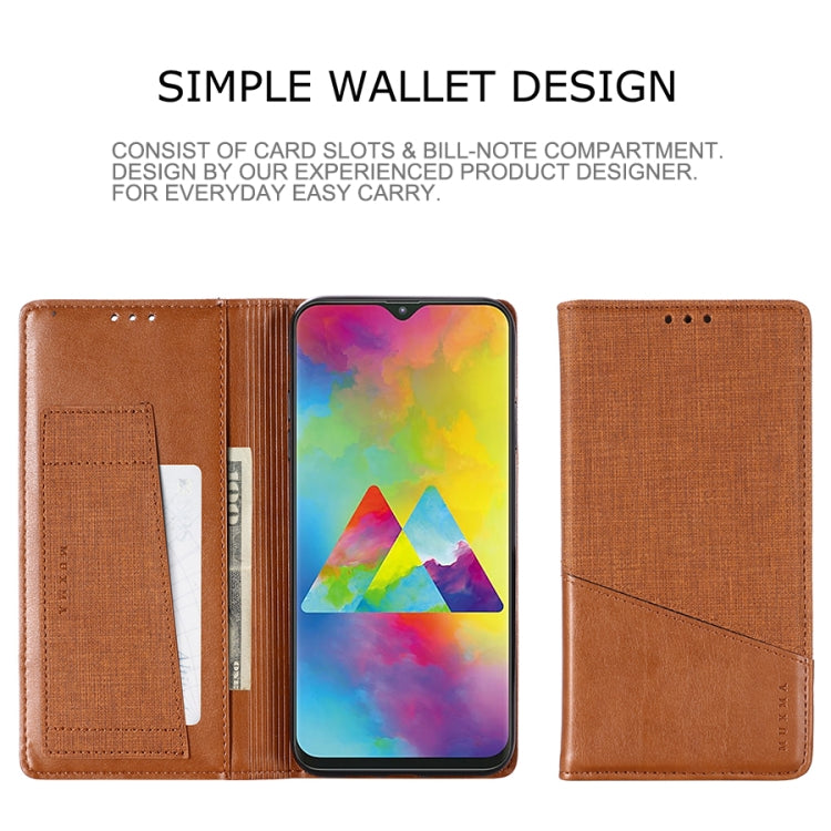 For Samsung Galaxy M20 MUXMA MX109 Horizontal Flip Leather Case with Holder & Card Slot & Wallet