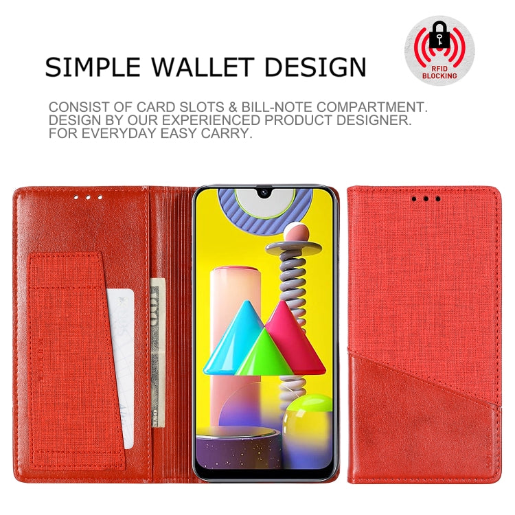 For Samsung Galaxy M31 MUXMA MX109 Horizontal Flip Leather Case with Holder & Card Slot & Wallet