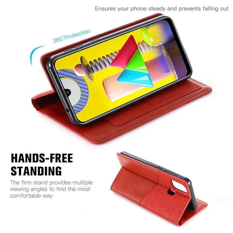 For Samsung Galaxy M31 MUXMA MX109 Horizontal Flip Leather Case with Holder & Card Slot & Wallet