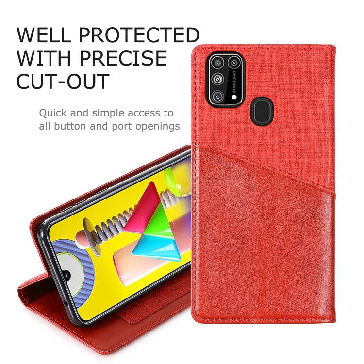For Samsung Galaxy M31 MUXMA MX109 Horizontal Flip Leather Case with Holder & Card Slot & Wallet
