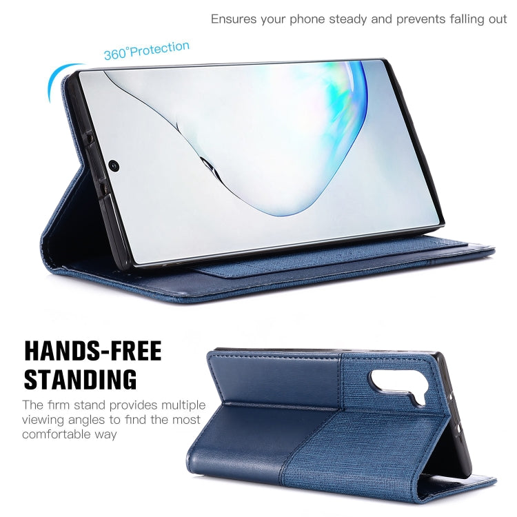 For Samsung Galaxy Note 10 MUXMA MX109 Horizontal Flip Leather Case with Holder & Card Slot & Wallet