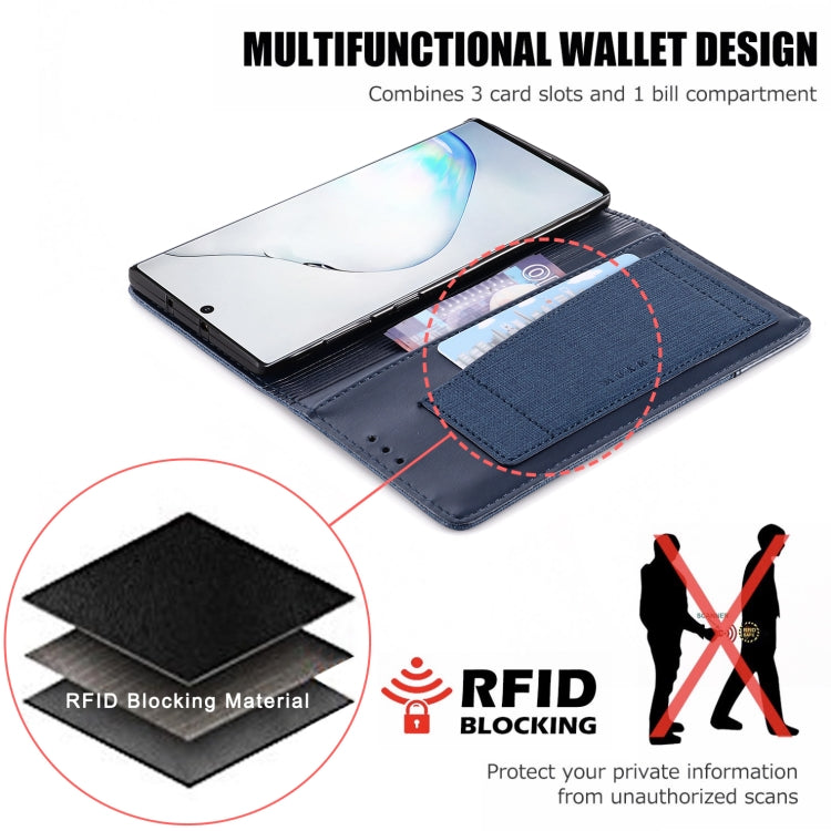 For Samsung Galaxy Note 10 MUXMA MX109 Horizontal Flip Leather Case with Holder & Card Slot & Wallet