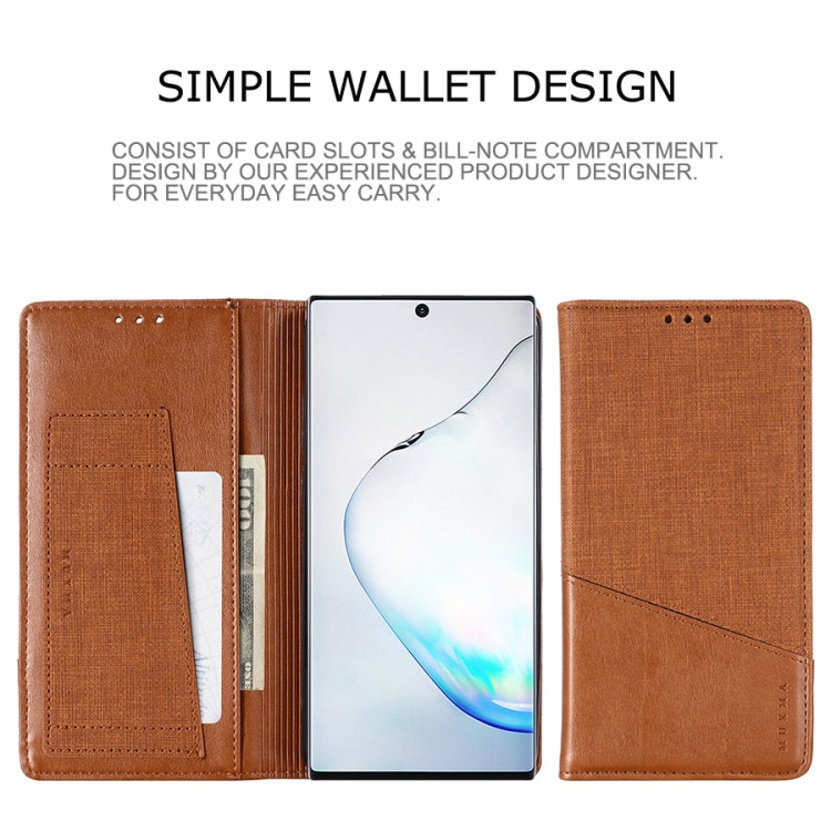 For Samsung Galaxy Note 10 MUXMA MX109 Horizontal Flip Leather Case with Holder & Card Slot & Wallet