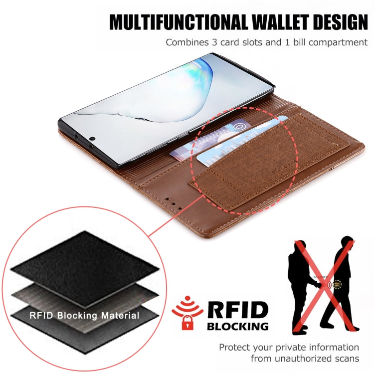 For Samsung Galaxy Note 10 MUXMA MX109 Horizontal Flip Leather Case with Holder & Card Slot & Wallet