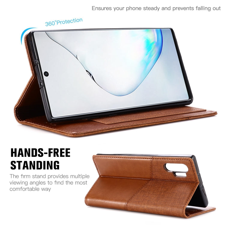For Samsung Galaxy Note 10 Pro MUXMA MX109 Horizontal Flip Leather Case with Holder & Card Slot & Wallet