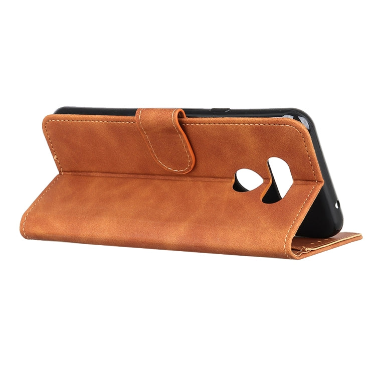 For LG Harmony 4 KHAZNEH Texture PU + TPU Horizontal Flip Leather Case with Holder & Card Slots & Wallet