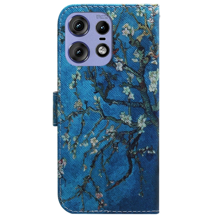 For Motorola Edge 50 Pro Coloured Drawing Flip Leather Phone Case