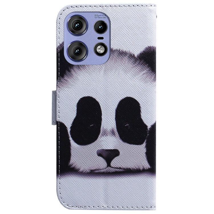For Motorola Edge 50 Pro Coloured Drawing Flip Leather Phone Case
