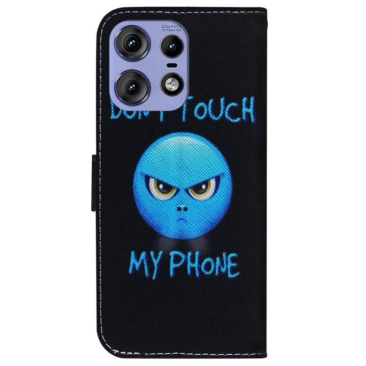 For Motorola Edge 50 Pro Coloured Drawing Flip Leather Phone Case