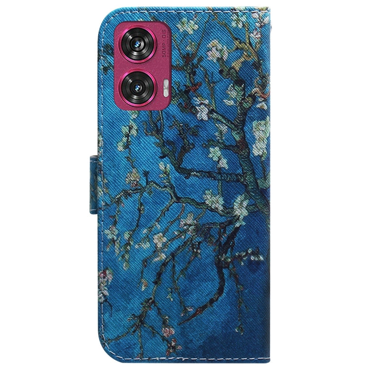 For Motorola Edge 50 Fusion Coloured Drawing Flip Leather Phone Case