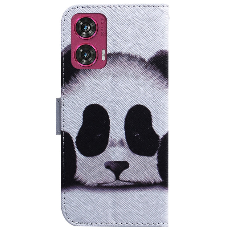 For Motorola Edge 50 Fusion Coloured Drawing Flip Leather Phone Case