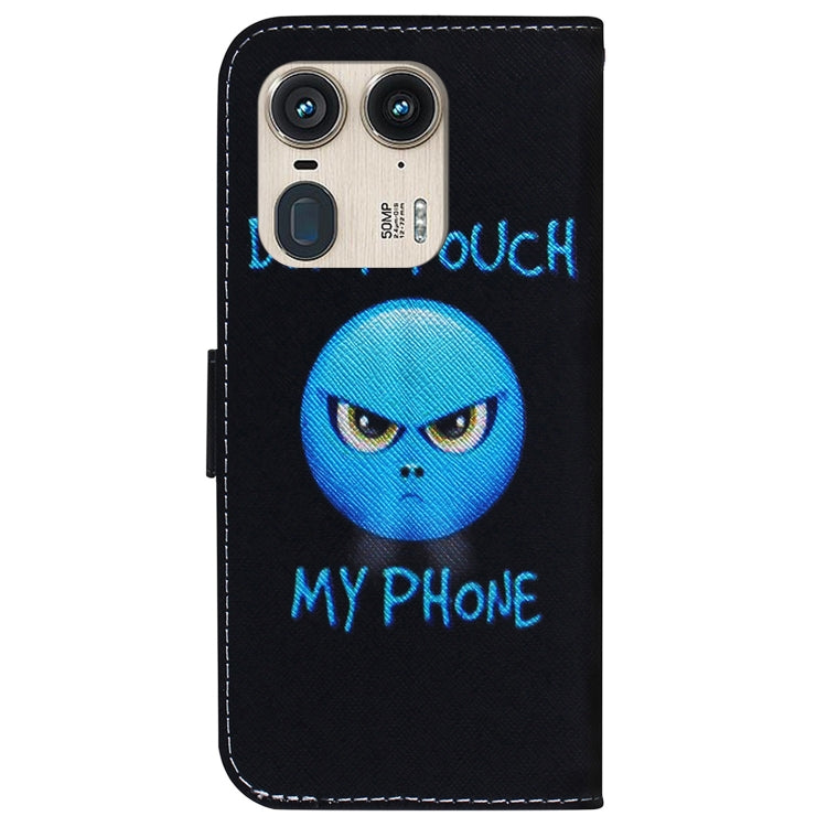 For Motorola Edge 50 Ultra Coloured Drawing Flip Leather Phone Case