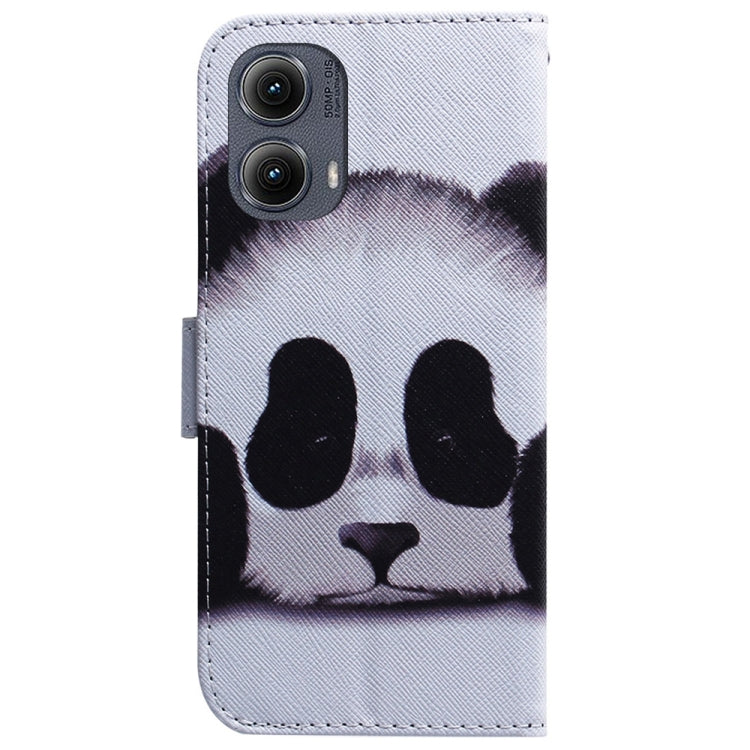 For Motorola Edge 2024 Coloured Drawing Flip Leather Phone Case