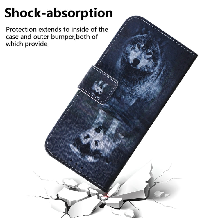 For Motorola Moto G85 Coloured Drawing Flip Leather Phone Case