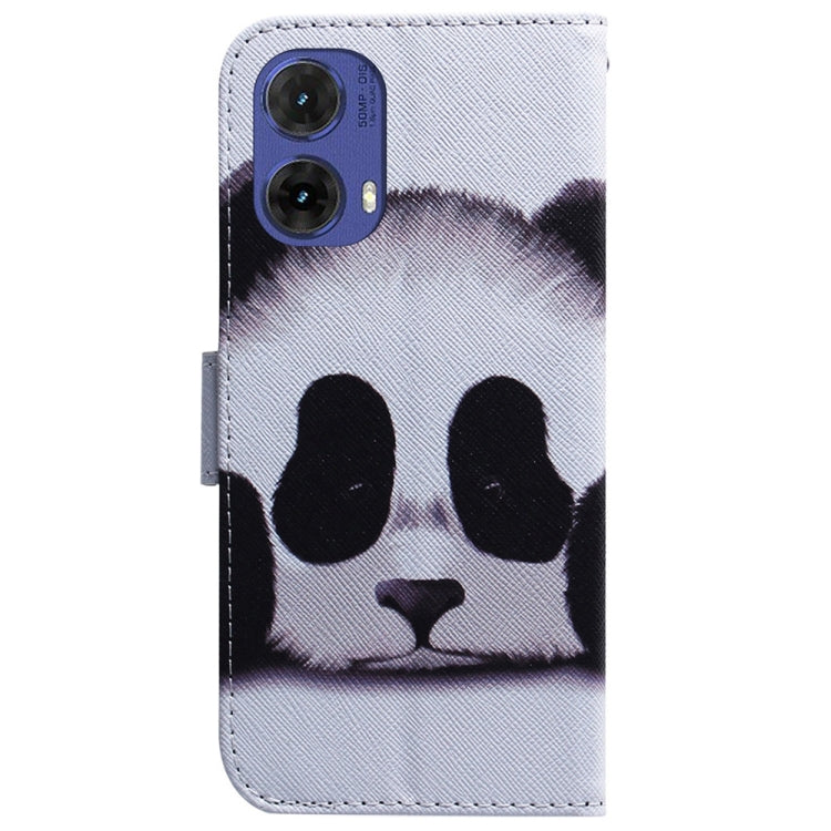 For Motorola Moto G85 Coloured Drawing Flip Leather Phone Case