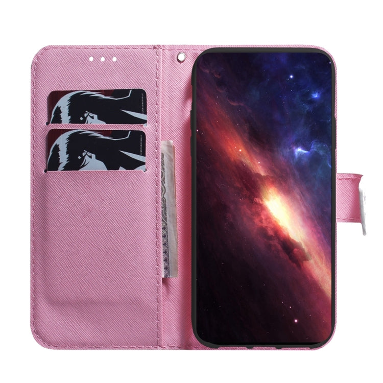 For Motorola Moto G85 Coloured Drawing Flip Leather Phone Case