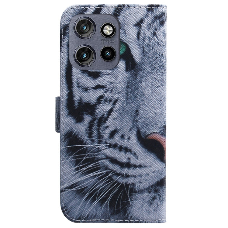 For Motorola Edge 50 Neo 5G Global Coloured Drawing Flip Leather Phone Case