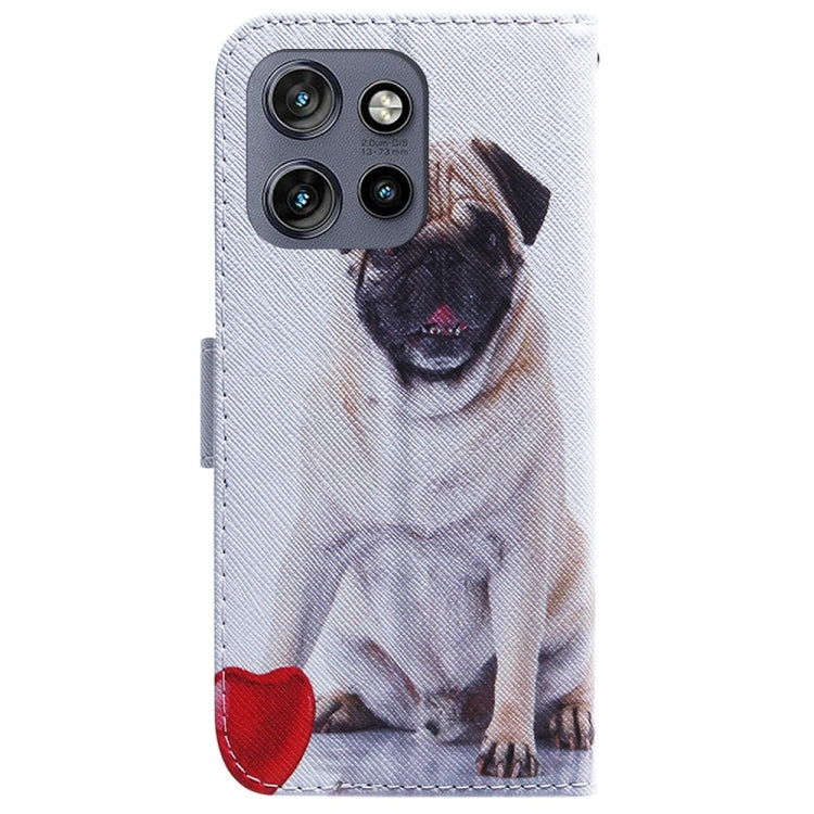 For Motorola Edge 50 Neo 5G Global Coloured Drawing Flip Leather Phone Case