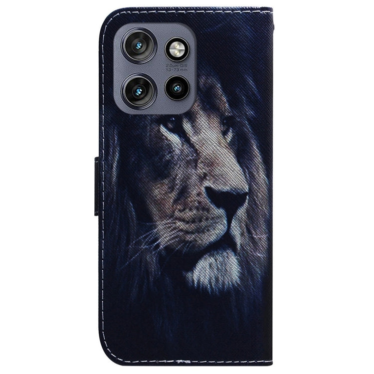 For Motorola Edge 50 Neo 5G Global Coloured Drawing Flip Leather Phone Case