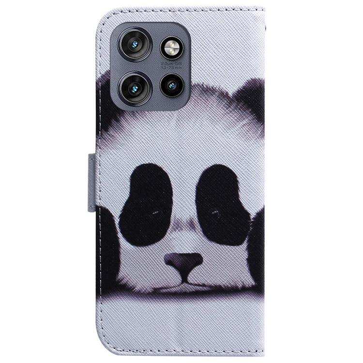 For Motorola Edge 50 Neo 5G Global Coloured Drawing Flip Leather Phone Case