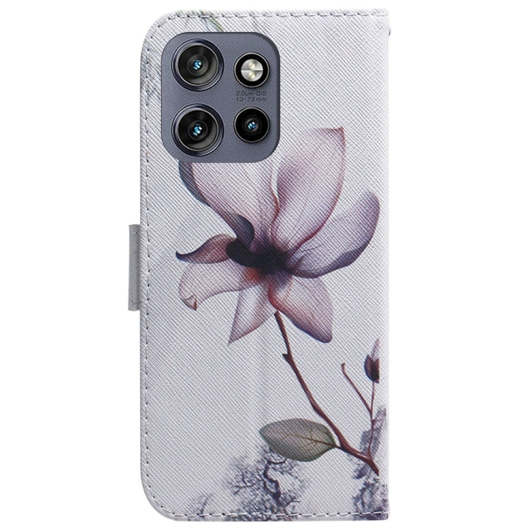 For Motorola Edge 50 Neo 5G Global Coloured Drawing Flip Leather Phone Case