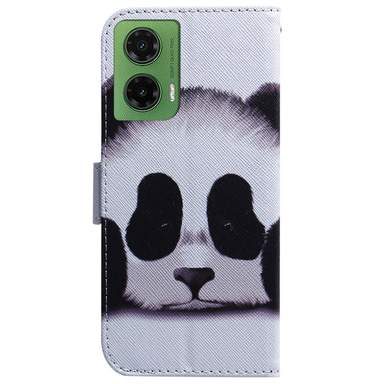 For Motorola Moto G35 Coloured Drawing Flip Leather Phone Case