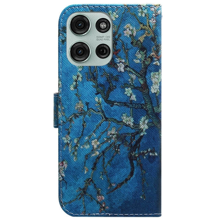 For Motorola Moto G75 5G Coloured Drawing Flip Leather Phone Case