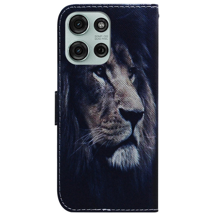 For Motorola Moto G75 5G Coloured Drawing Flip Leather Phone Case
