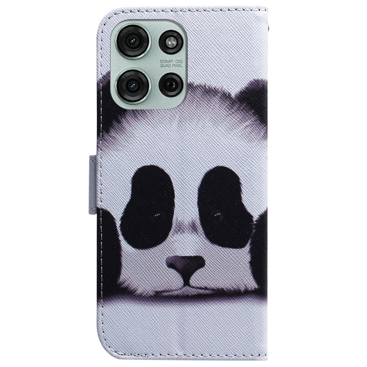 For Motorola Moto G75 5G Coloured Drawing Flip Leather Phone Case