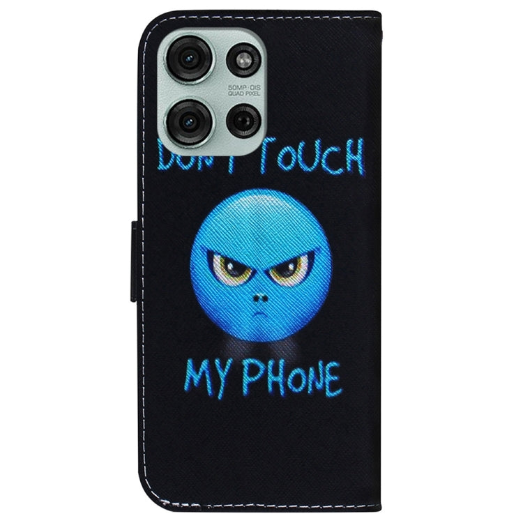 For Motorola Moto G75 5G Coloured Drawing Flip Leather Phone Case