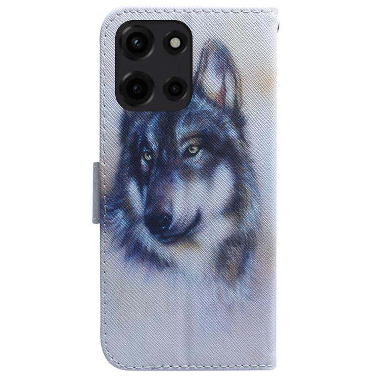 For Motorola Moto G 5G 2025 Coloured Drawing Flip Leather Phone Case