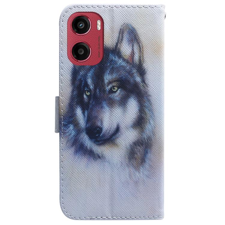 For Motorola Moto G05 / E15 Coloured Drawing Flip Leather Phone Case