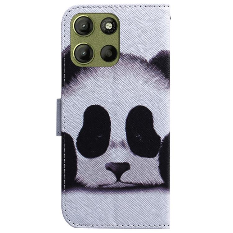 For Motorola Moto G15 Coloured Drawing Flip Leather Phone Case