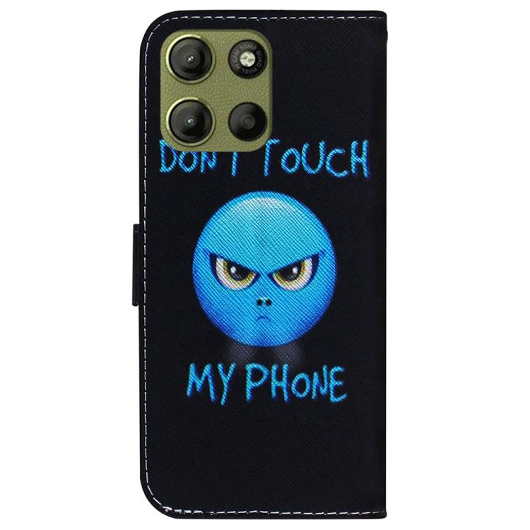For Motorola Moto G15 Coloured Drawing Flip Leather Phone Case