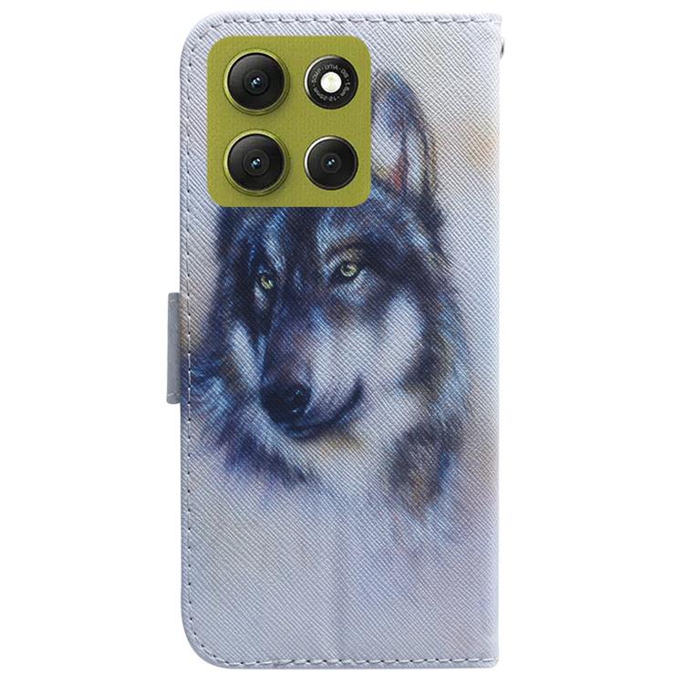 For Motorola Moto G86 5G Coloured Drawing Flip Leather Phone Case