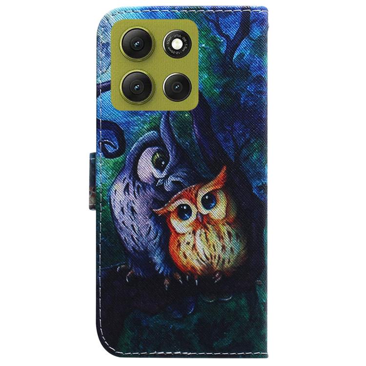 For Motorola Moto G86 5G Coloured Drawing Flip Leather Phone Case