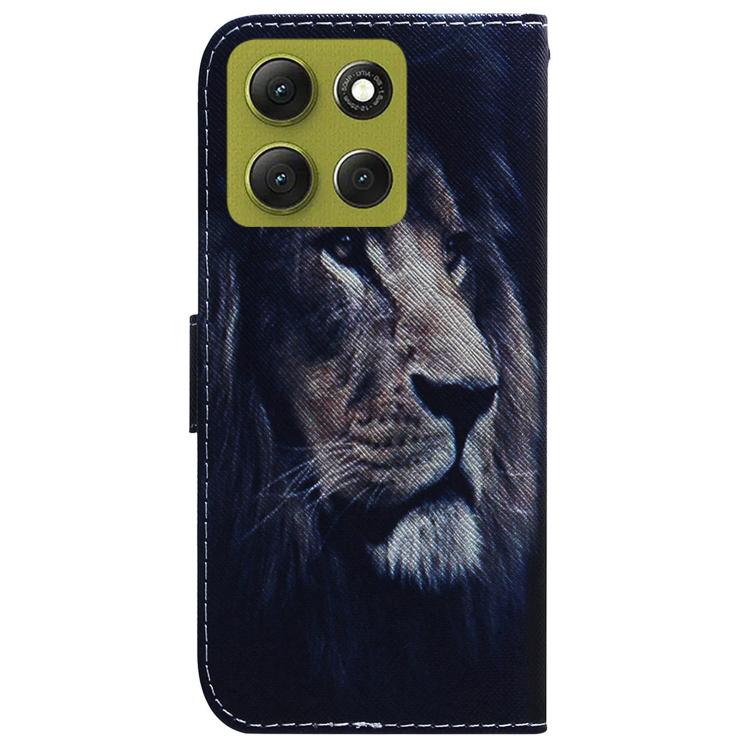 For Motorola Moto G86 5G Coloured Drawing Flip Leather Phone Case
