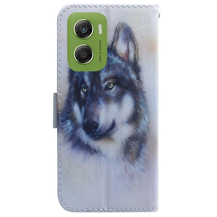 For Motorola Moto G06 4G Coloured Drawing Flip Leather Phone Case