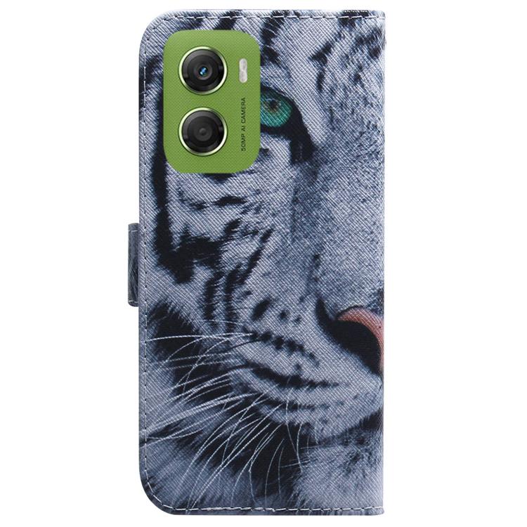 For Motorola Moto G06 4G Coloured Drawing Flip Leather Phone Case