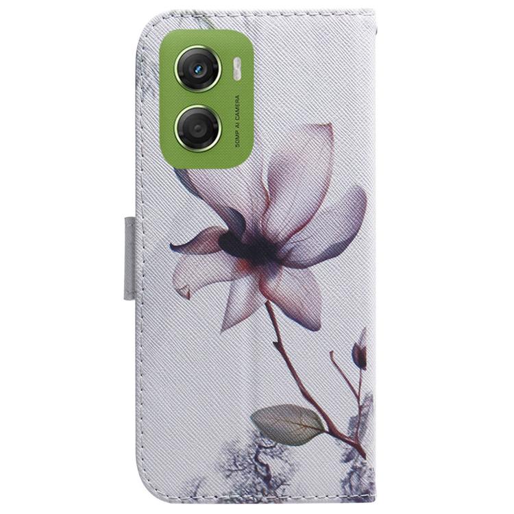 For Motorola Moto G06 4G Coloured Drawing Flip Leather Phone Case