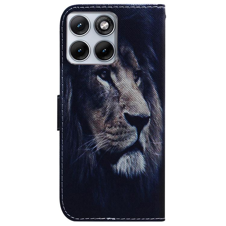 For Motorola Edge 70 Fusion 5G Coloured Drawing Flip Leather Phone Case
