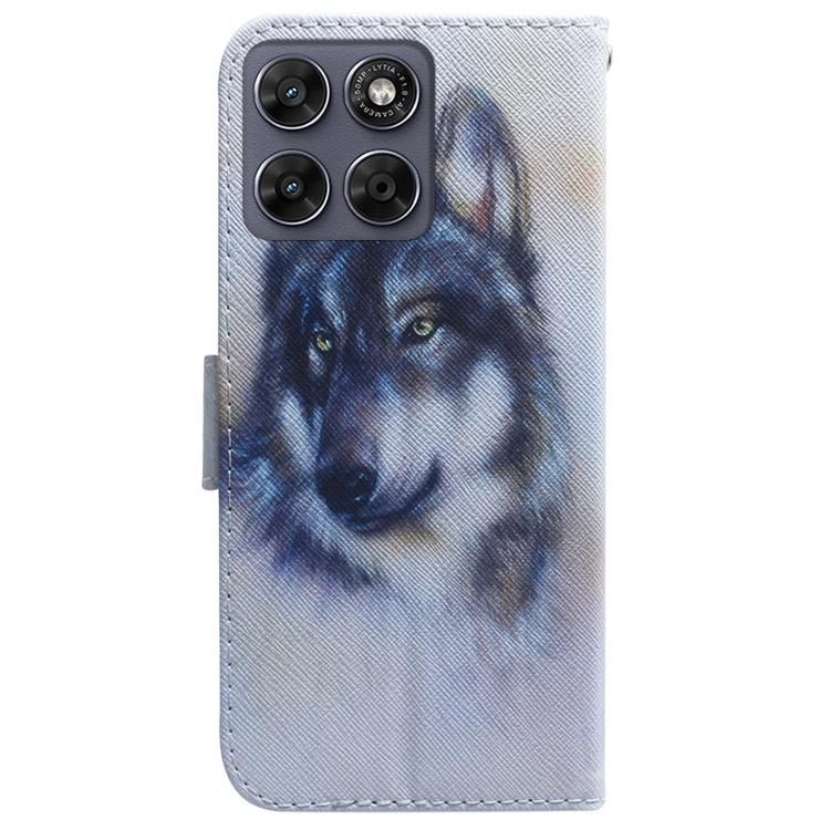 For Motorola Moto G67 5G / Moto G77 5G Coloured Drawing Flip Leather Phone Case