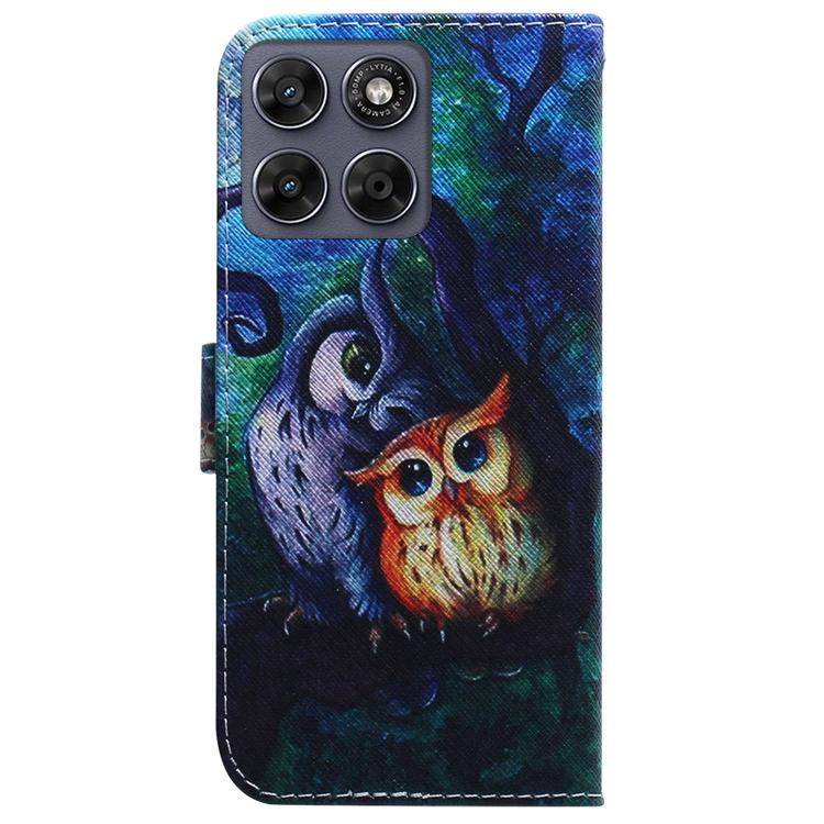 For Motorola Moto G67 5G / Moto G77 5G Coloured Drawing Flip Leather Phone Case