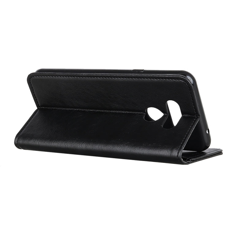 For LG Harmony 4 Magnetic Crazy Horse Texture Horizontal Flip Leather Case with Holder & Card Slots & Wallet